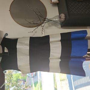 Kate Spade black and white striped dress